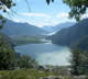 Veduta del lago durante la salita