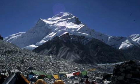 Casella di testo: Foto : Cho Oyu 8201 m, situato nel Tibet-Nepal.